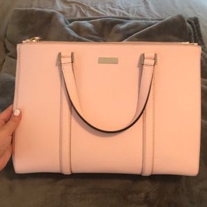 Pale pink kate spade newberry lane loden purse